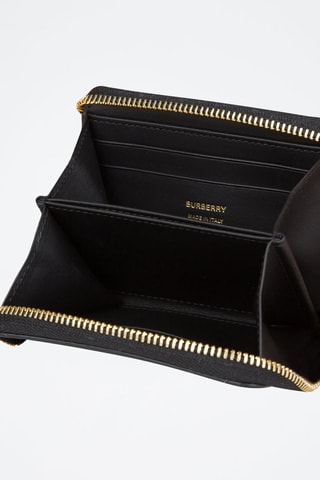 Porte-monnaie en cuir Zip Around Lgl - Noir