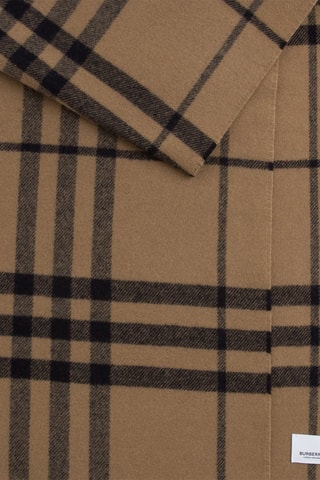 Écharpe en laine Giant Check - Marron