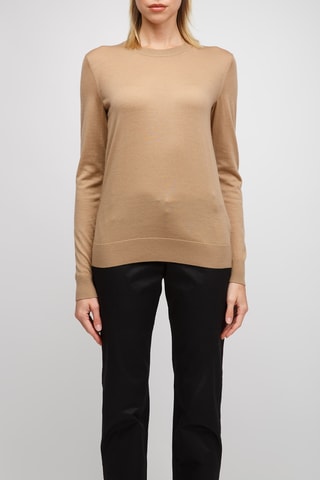 Pull en laine mérinos Lea - Camel