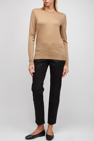 Pull en laine mérinos Lea - Camel