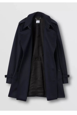 Manteau en laine et cachemire Wimbledon - Bleu marine de minuit