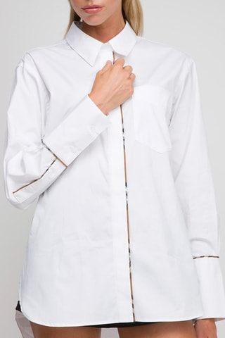 Chemisier Optic - Blanc