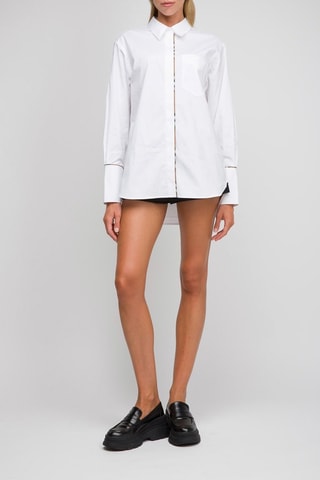 Chemisier Optic - Blanc