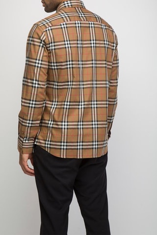 Chemise Shefford Check - Marron clair