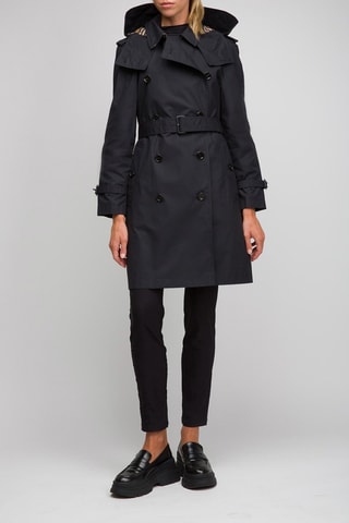 Trench à capuche Amberford - Noir