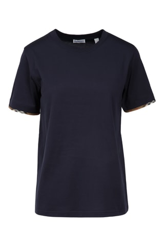 T-shirt en coton - Bleu marine noir