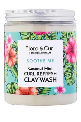 Argile lavante rafraîchissante à la menthe et à la noix de coco - Cheveux bouclés - 260 g