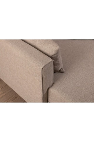 Canapé d'angle gauche convertible Bella Corner Taupe