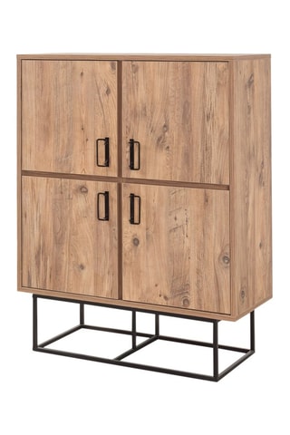 Meuble de rangement 4 portes - 93 x 36 x 115 cm