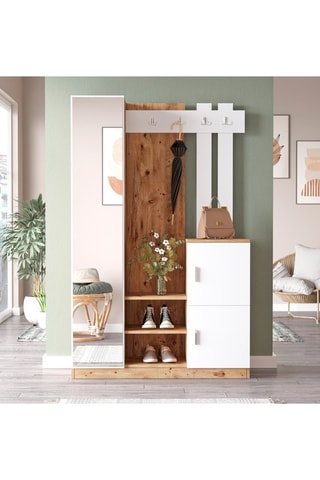 Vestiaire d'entrée 3 portes - 113,6 x 37,5 x 179,7 cm