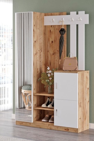 Vestiaire d'entrée 3 portes - 113,6 x 37,5 x 179,7 cm