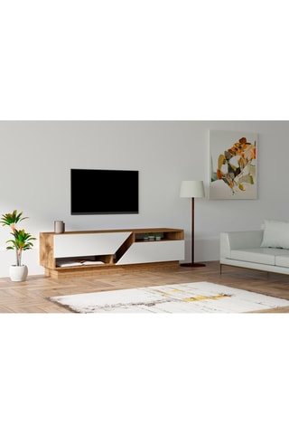 Meuble TV 2 abattants  - 160 x 45 x 40 cm