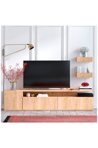 Meuble TV 3 tiroirs Alika - 180 x 45 x 35 cm