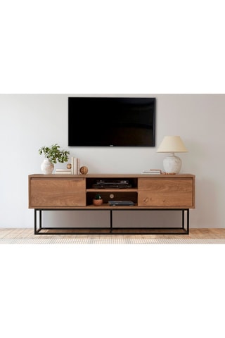 Meuble TV 2 tiroirs - 140 x 50 x 40 cm