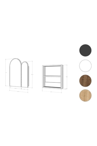 Etagère de salle de bain  - 60 x 70 x 12 cm 