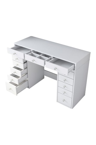 Coiffeuse 13 tiroirs - 120 x 81,6 x 44,5 cm