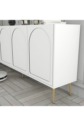 Buffet 4 portes Lyon 80 - 180 x 80 x 35 cm