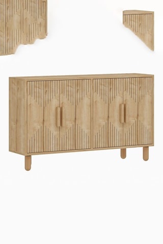 Buffet 2 abattants Roger - 120 x 73,6 x 29,6 cm