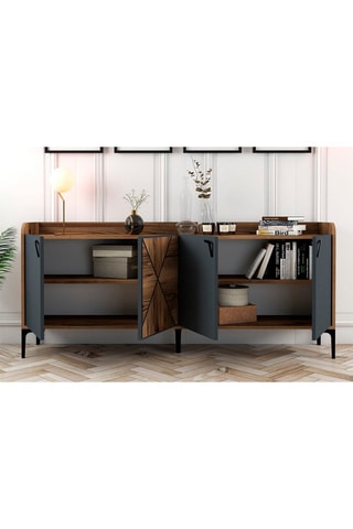 Buffet 4 portes - 180 x 35 x 78 cm