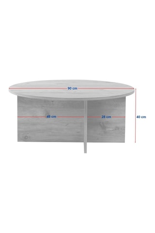 Table basse Soleil - 90 x 40 x 90 cm