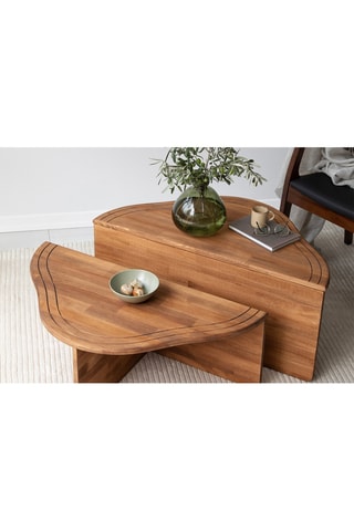 Table basse  - Structure en bois - 90 x 32 x 45 cm