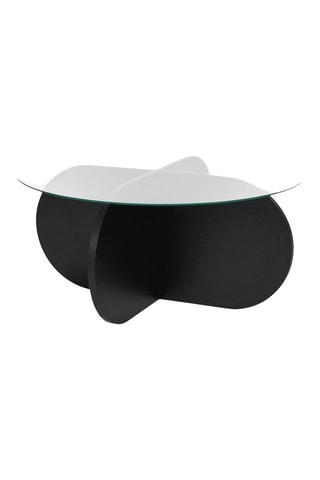 Table basse en verre - 75 x 35 cm