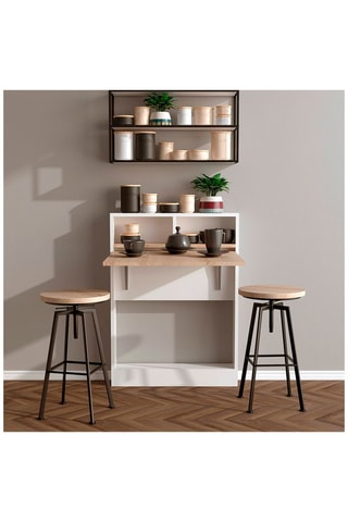 Meuble table dépliante - 70 x 90 x 15 cm