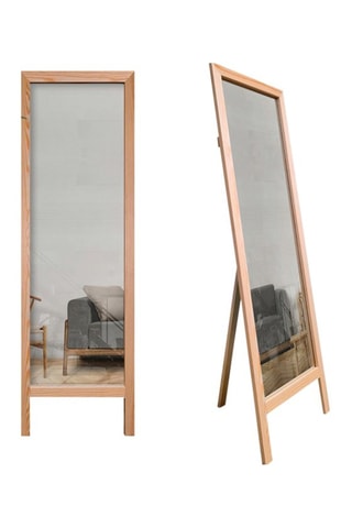 Miroir en bois Cheval - 45 x 145 cm - Naturel