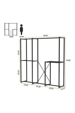 Dressing ouvert - 170 x 190 x 40 cm