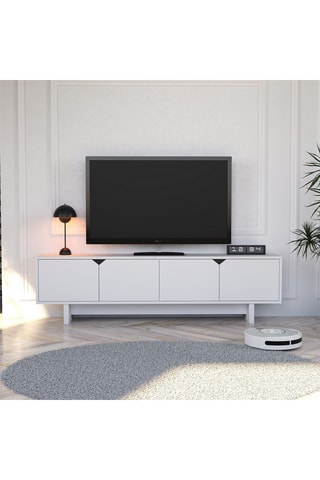 Meuble TV 4 portes - 180 x 50 x 30 cm