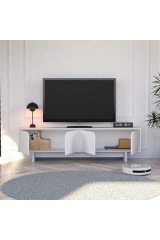 Meuble TV 4 portes - 180 x 50 x 30 cm