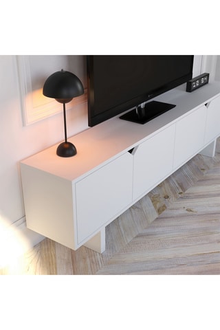 Meuble TV 4 portes - 180 x 50 x 30 cm