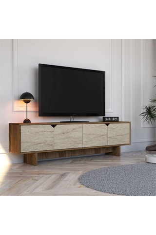 Meuble TV 4 portes - 180 x 50 x 30 cm