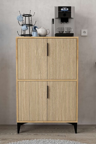 Meuble de rangement 4 portes - 114 x 72 x 36,5 cm