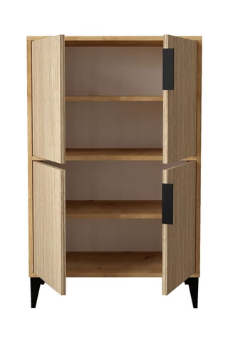Meuble de rangement 4 portes - 114 x 72 x 36,5 cm