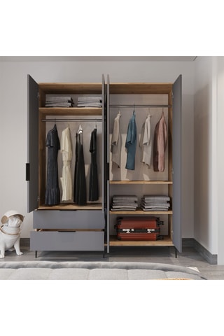 Armoire 4 portes - 192 x 160 x 45 cm