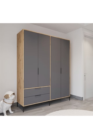 Armoire 4 portes - 192 x 160 x 45 cm