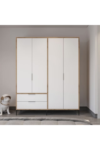 Armoire 4 portes - 192 x 160 x 45 cm