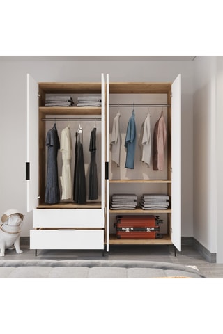 Armoire 4 portes - 192 x 160 x 45 cm