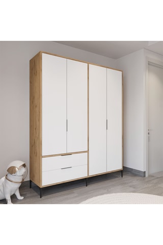 Armoire 4 portes - 192 x 160 x 45 cm