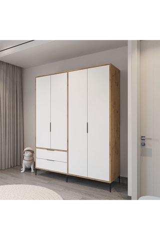 Armoire 4 portes - 192 x 160 x 45 cm