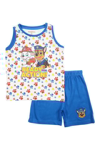 Shorts e canotta Paw Patrol  - Blu