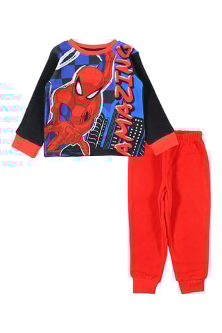 Pigiama in pile Spider-Man Avengers Marvel - Bianco, nero e rosso