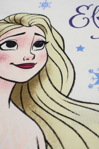 T-shirt Elsa Frozen Disney  - Bianco, blu, giallo e rosa