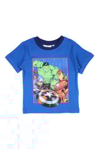 T-shirt e shorts Avengers Marvel  - Blu