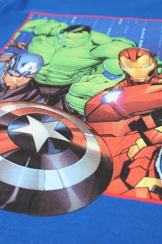 T-shirt e shorts Avengers Marvel  - Blu