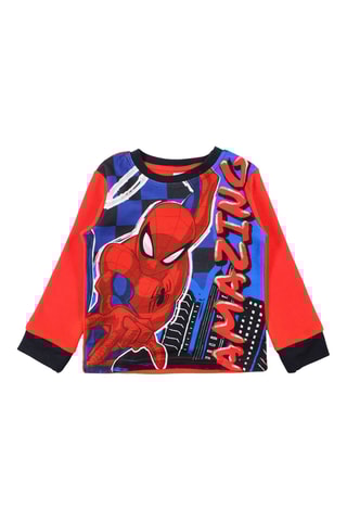 Pigiama in pile Spider-Man Avengers Marvel - Nero e rosso