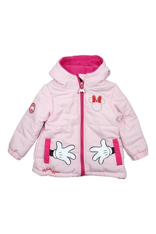 Piumino con cappuccio Minni Disney  - Rosa