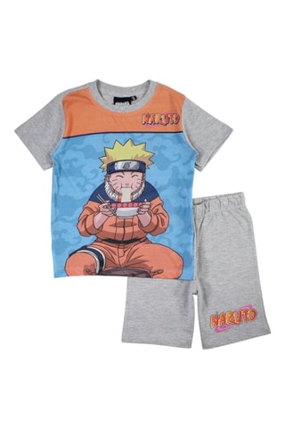 T-shirt e shorts Naruto Naruto   - Blu, arancione e grigio