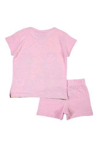 T-shirt e shorts Principesse Disney   - Blu, giallo, marrone e rosa